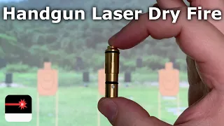 Handgun laser dry fire with DryFireOnline.com