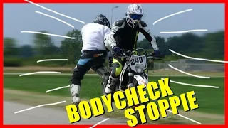 Bodycheck Stoppie! [Stoppie Fail/Crash]