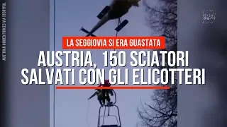 Austria, paura per 150 sciatori bloccati in seggiovia