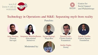 Social Innovation Summit 2019: "Technology in Operations and M&E: Separating myth from reality"