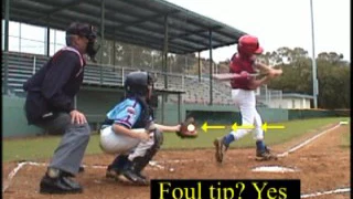 Rule 2.00 Foul Tip -  Foul Tip_Video H