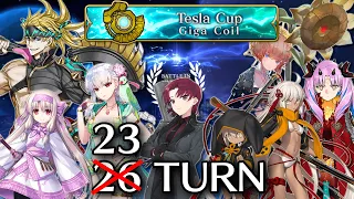 Tesla Cup GIGA COIL - 7 Quests, 23 Turns | Battle in New York 2024: Space Odysseus vs Nikola Tesla