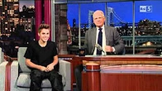 Justin Bieber on David Letterman || Interview || (ita sub)