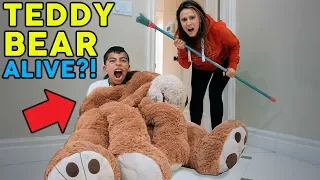 TEDDY BEAR ALIVE PRANK ON MY MOM **SO FUNNY** | The Royalty Family