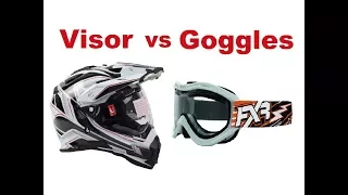 Motorcycle Safety Tips - Visor vs Goggles!