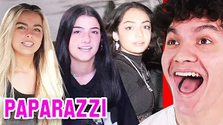 Reacting to Awkward Paparazzi Moments (Addison Rae, Hype House, Avani)