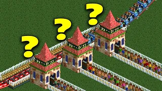 Where should you place the Entrance Building in RCT2?