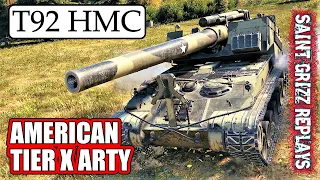 WoT T92 HMC Gameplay ♦ Skilled 5k Dmg ♦ SPG Arty Review