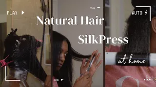 Natural Hair Silk Press AT HOME!  (Salon-Worthy)