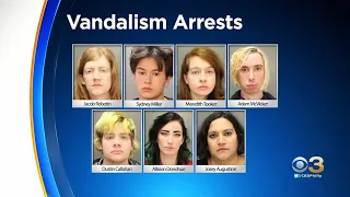 7 Charged In Connection To Vandalism Of Center City Federal Building