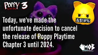 POPPY PLAYTIME CHAPTER 3 RELEASE CANCELED + GAMEPLAY TRAILER!