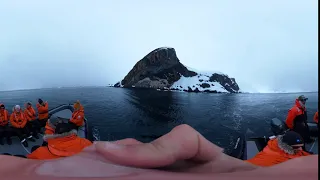 360 Video - By the cliffs in Antarctica.