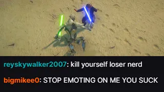 I put twitch in my psn name and emoted on everybody I killed... (Battlefront 2)