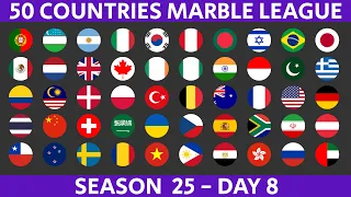 50 Countries Marble Race League Season 25 Day 8/10 Marble Race in Algodoo