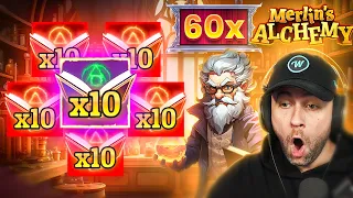 THIS SLOT is UNMATCHED - MOST INSANE SESSION on MERLIN'S ALCHEMY!! (Bonus Buys)