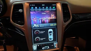 Jeep Grand Cherokee 13.6" Tesla android GPS install