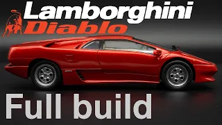 1/24 Lamborghini Diablo full build. Italeri 3685