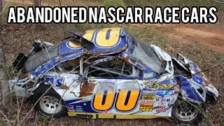 Abandoned Nascar race cars