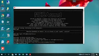 Settings MEGAcmd and Webdav MEGA Cloud Server