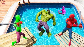 GTA 5 SPIDERMAN vs HULK Epic Ragdolls Ep.1 (Fails & Funny Moments)