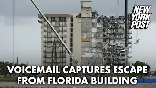 Gripping recording captures frantic escape from collapsed Florida building | New York Post