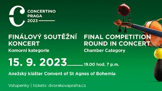 Concertino Praga 2023 – finálový soutěžní koncert komorní kategorie