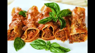 Meat lover's dream: Homemade cannelloni with juicy meat filling