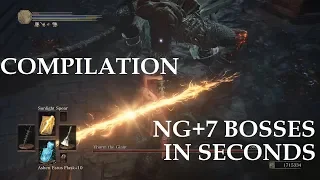 Dark Souls 3 - Compilation of NG+7 Bosses in Seconds - Part 1