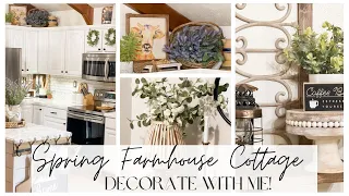 🌿 SPRING KITCHEN DECORATE WITH ME part 2 | FARMHOUSE COTTAGE SPRING DECORATING IDEAS 🌿