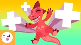 Addition for kids - Mathematics for kids with dinosaurs - Exercises