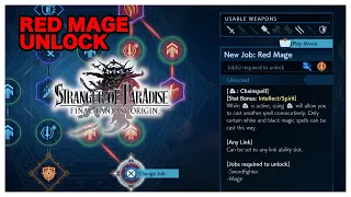 How to Unlock Red Mage Job In Stranger of Paradise: Final Fantasy Origin | Early Game (Easy Guide)