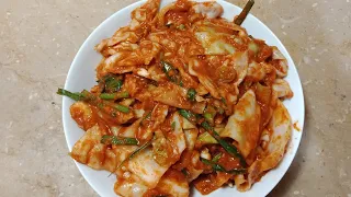 Make This Veg Korean Kimchi If You Have Cabbage At Home | Super Easy Kimchi Recipe