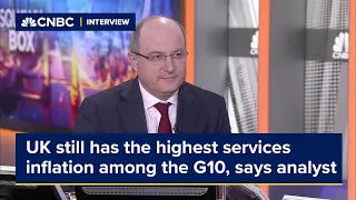 UK still has the highest services inflation among the G10, says analyst