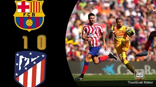 Barcelona vs Atlético madrid 1-0 || full match extended highlights||