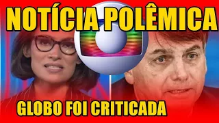 Renata Vasconcellos entra ao vivo na Globo e anuncia 'Derrota de Bolsonaro'; canal é criticado