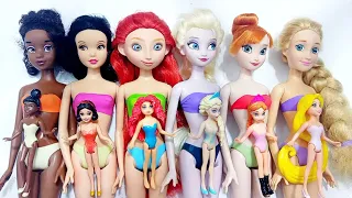 ASMR 5 MYSTERY SURPRISES Disney Princess Miniature Dolls Satisfying Unboxing NO Talking Video DIY