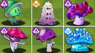 All SHROOM Plants Power-Up Attack PvZ 2 Final Bosses in Plants vs Zombies 2 Final Bosses