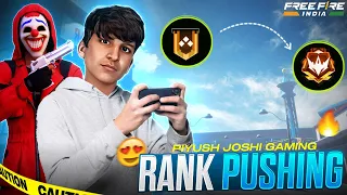 RANK PUSH TO GRANDMASTER!!🔥 VERY HARD😨I FREE FIRE🔥