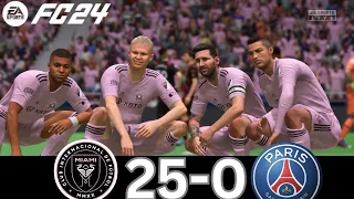 WHAT HAPPENS IF MESSI, RONALDO, MBAPPE, NEYMAR PLAY TOGETHER PSG VS INTER MIAMI