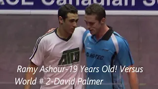 Ramy Ashour(19 Yrs Old) v World #2 David Palmer-Pace Canadian Squash Classic--Short Analysis At End