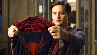 Spider-Man 3 Peter Wears His Old Suit but the ost from Spider-Man 1,2 and No Way Home