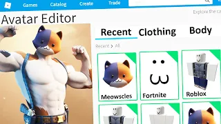 MAKING FORTNITE MEOWSCLES a ROBLOX ACCOUNT