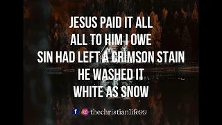 Jesus paid it all lyrics - Fernando Ortega