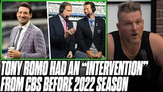 CBS Reportedly Unhappy With Romo's Recent Commentary, Had "Intervention" | Pat McAfee Reacts