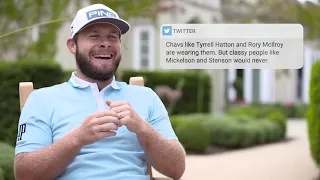 Tyrrell Hatton Responds to Mean Tweets on Golf Hoodies - Reaction Video
