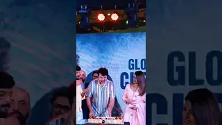 Christopher global launch cake cutting by mammootty and team in dubai
