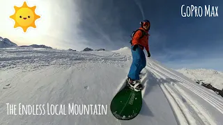 GoPro Max Snowboarding: The Endless Local Mountain