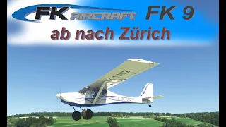 Rundflug von Luzern-Beromünster nach Zürich in der FK 9 | Sehr schöne Aussicht | MSFS 2020