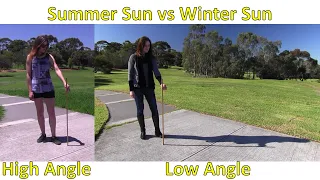 Why the Sun gets higher in Summer than it does in Winter.