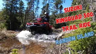 Spring Trail Ride on my 2023 Suzuki KingQuad 500 - Featuring a Grouse?